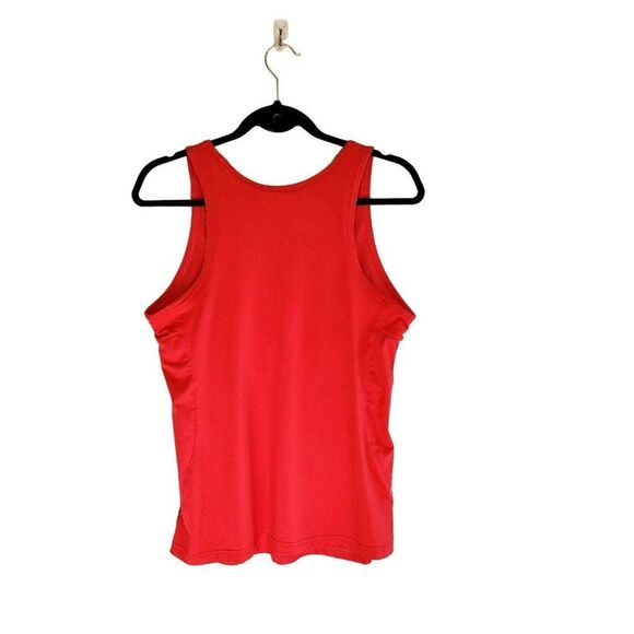 Adidas Womens Tank Pink L Three Stripes Workout Sleeveless Active Top - Picture 4 of 6